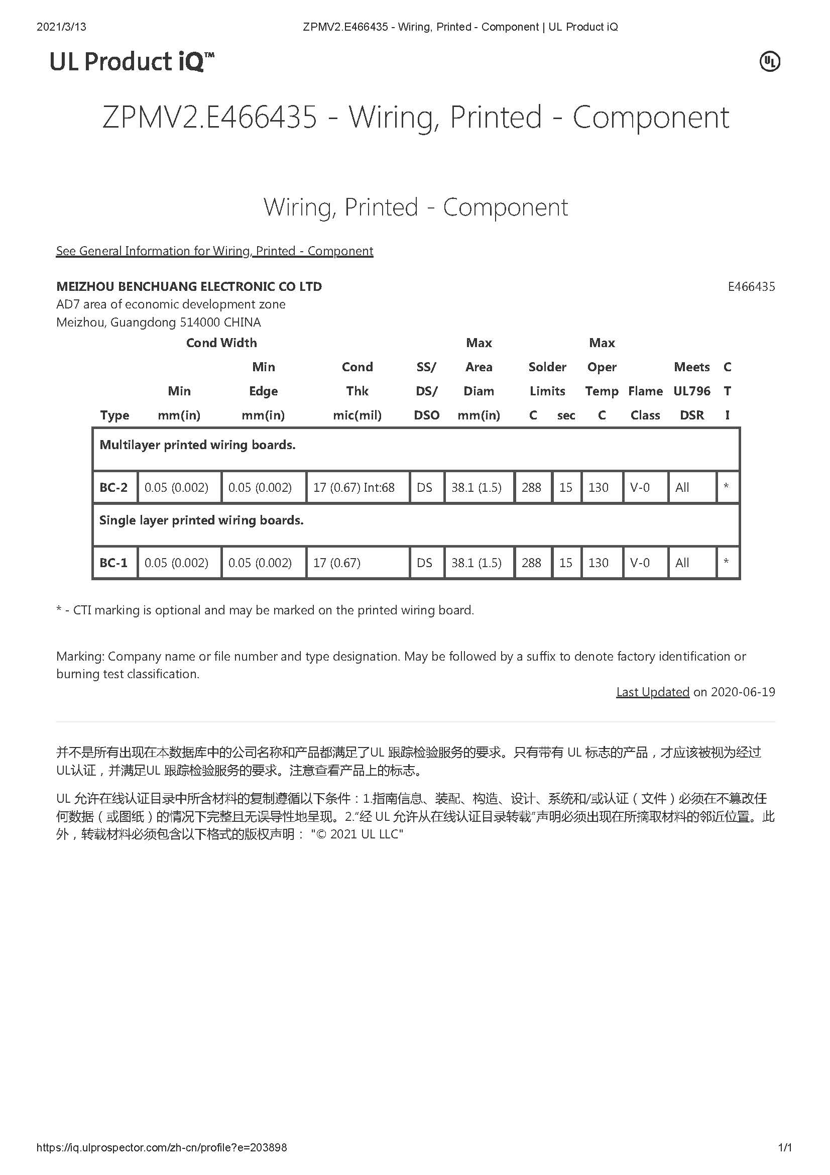 UL认证E466435