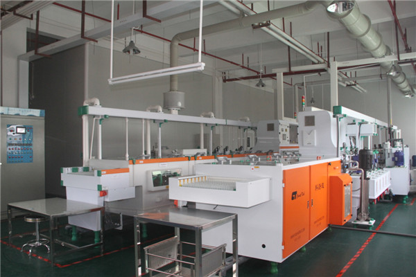 Gold deposit treatment line